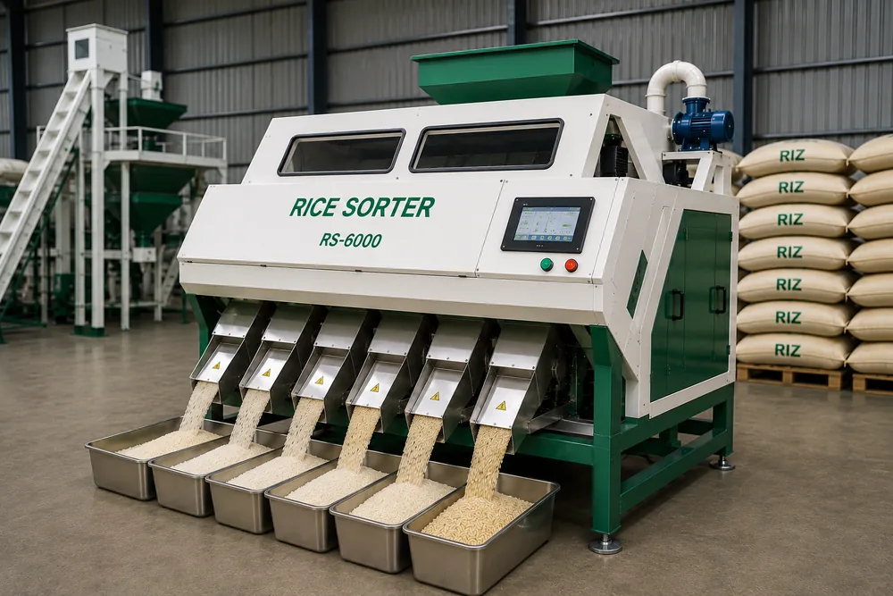 Calibreuse de riz · RS-6000 · matériel agricole AgriSpray Afrique