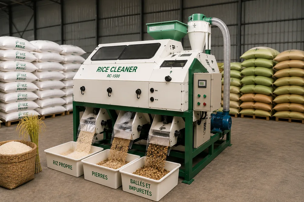 Nettoyeur / Séparateur de riz · RC-1500 · matériel agricole AgriSpray Afrique